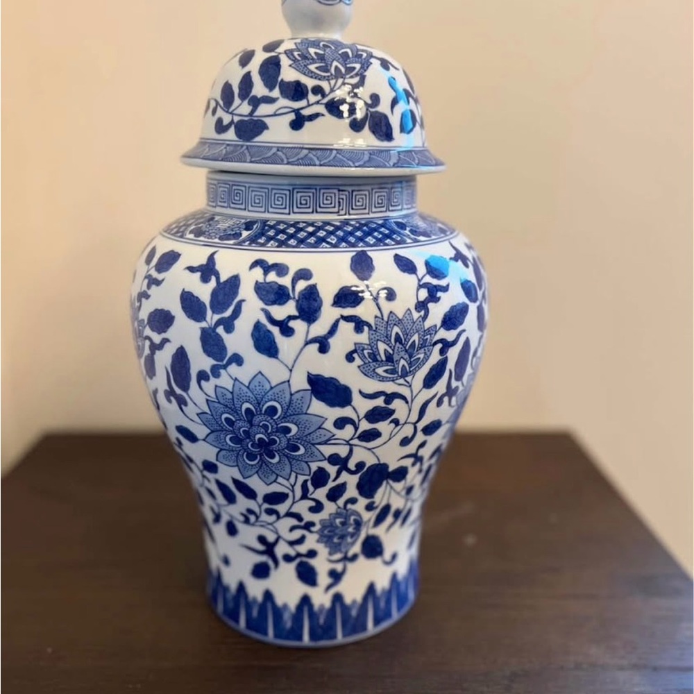 Hand Painted Temple Jar